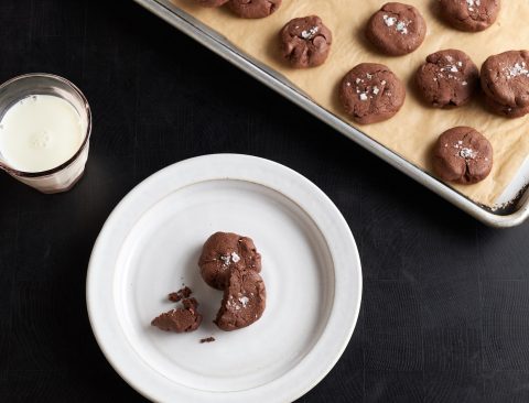 Avocado, Chocolate, and Sea Salt Cookies