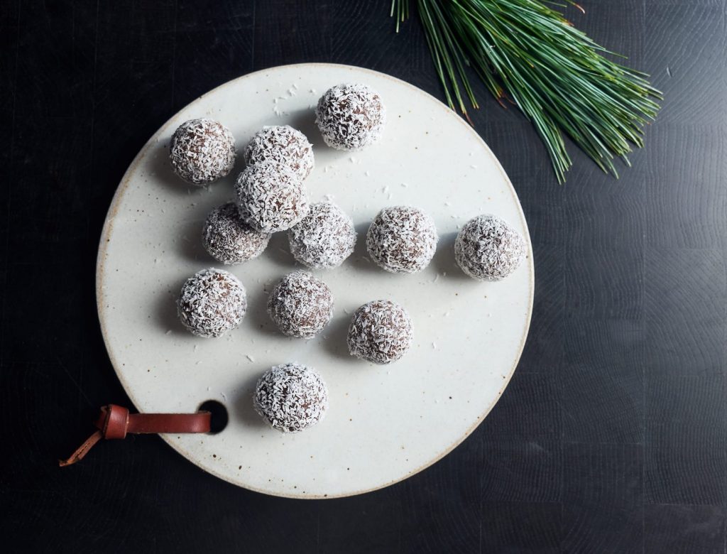 Espresso, Cacao, and Coconut Truffles