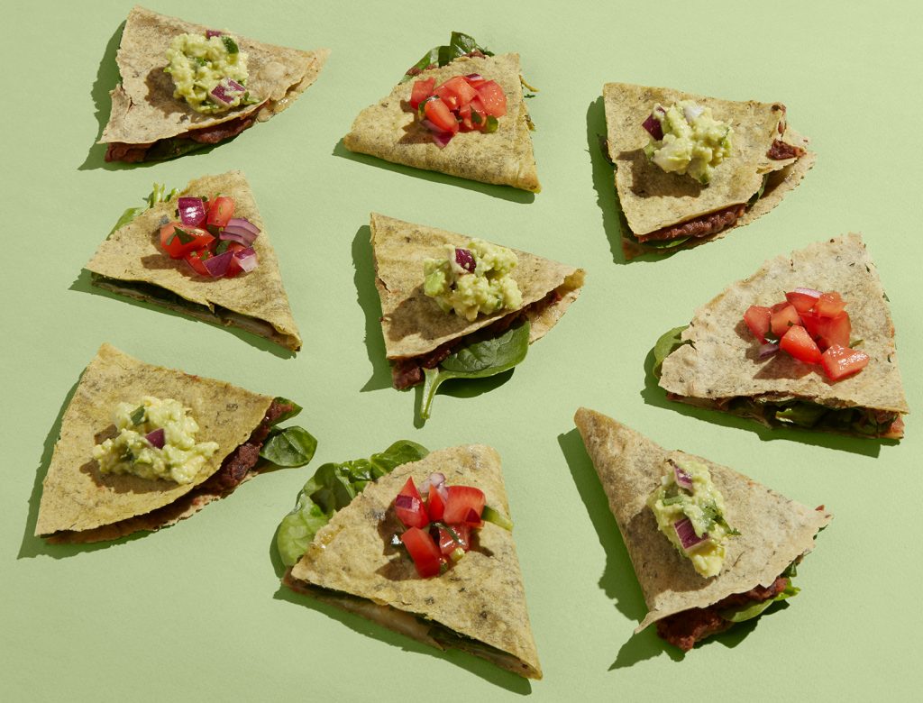Black Bean and Spinach Quesadilla