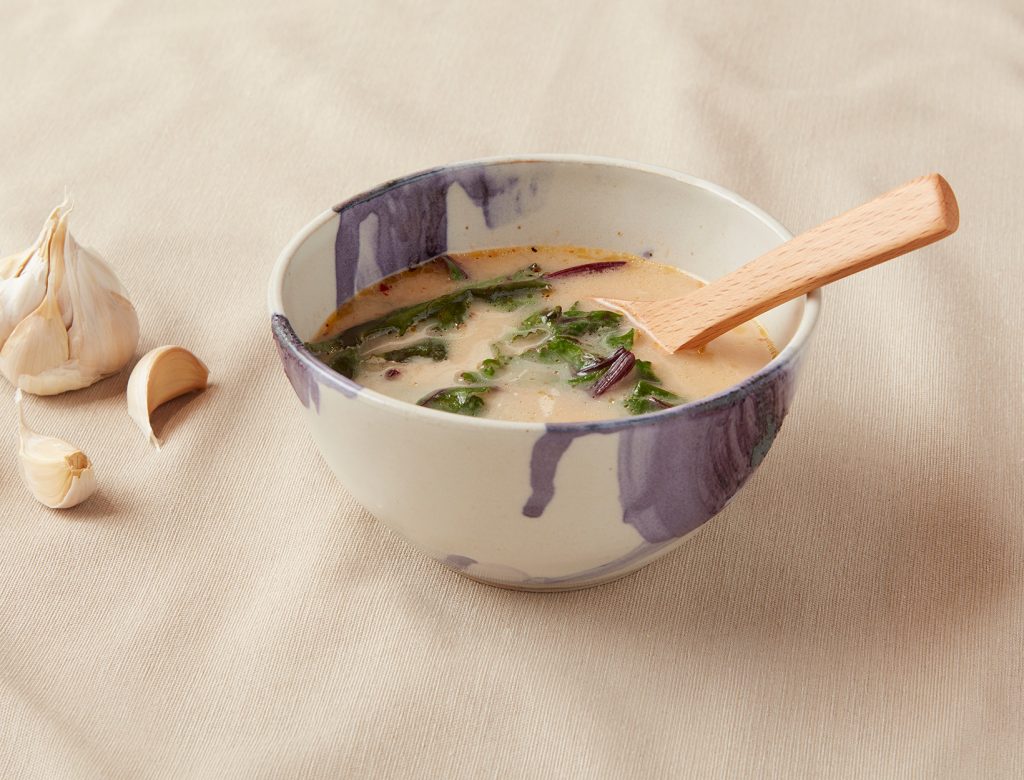 Garlic and Greens Soup