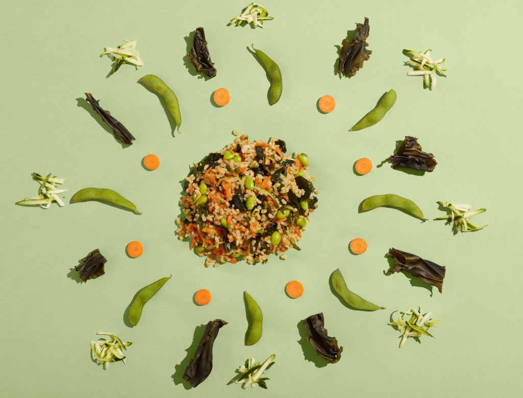 Wakame and Zucchini Fried Rice
