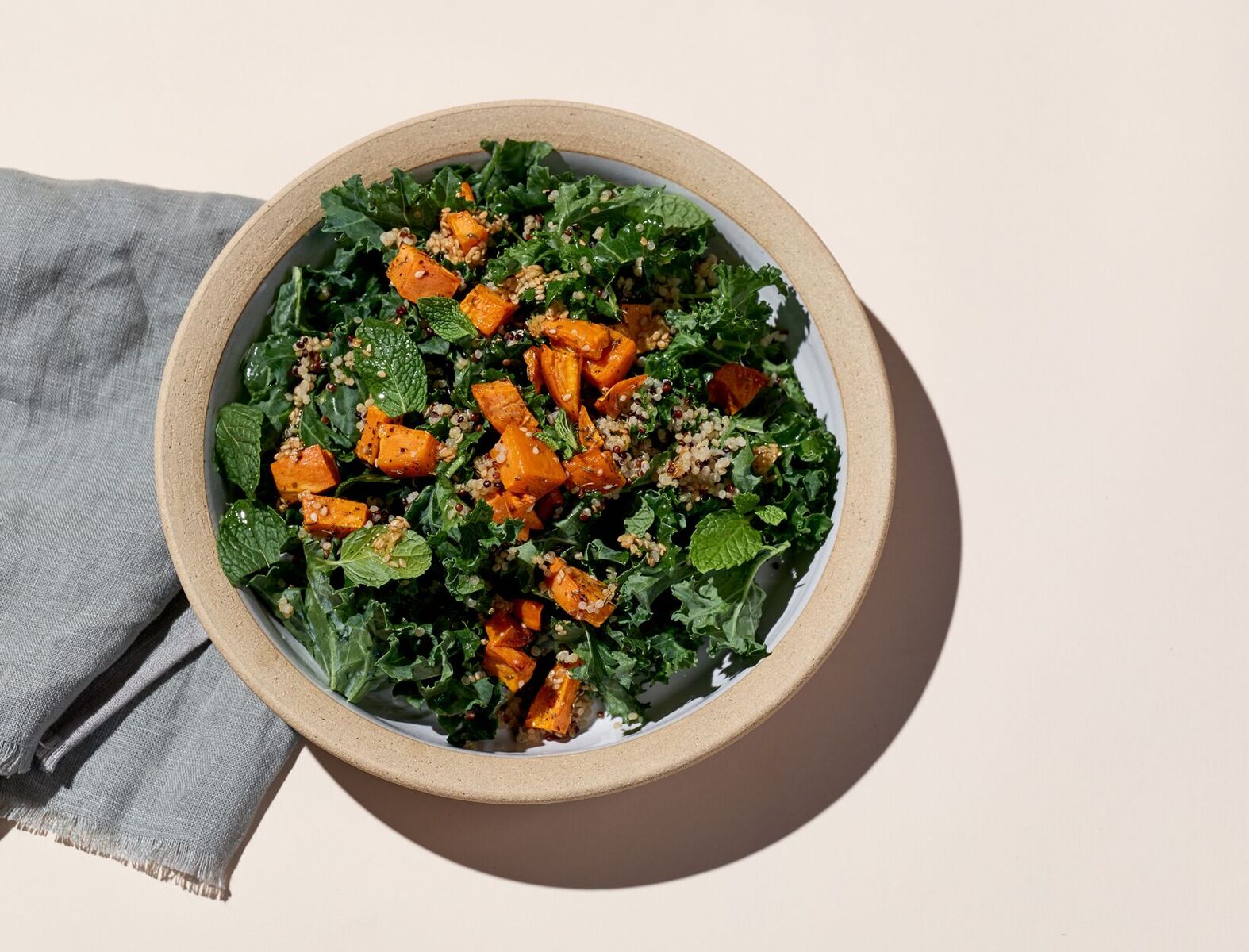 Sweet Potato, Quinoa, and Kale Salad Recipe goop