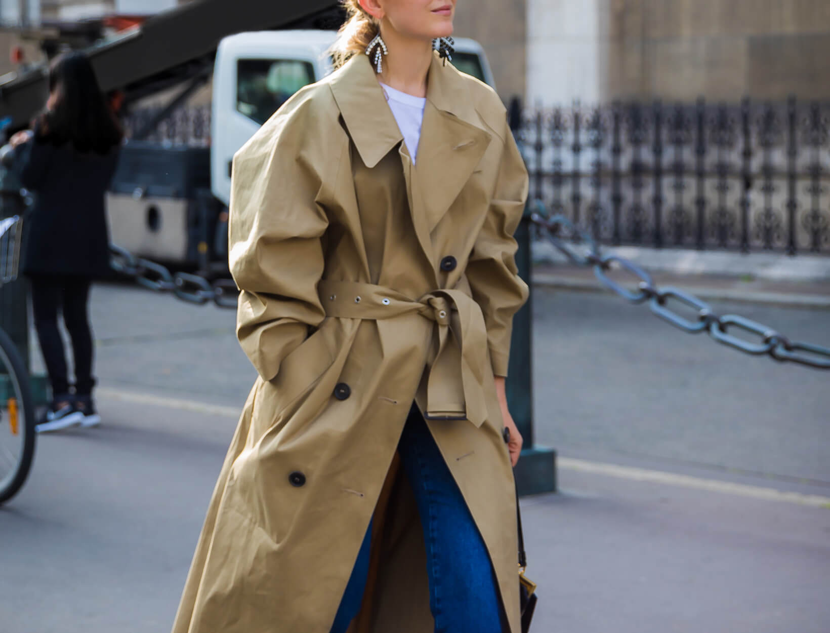 Dress up trench outlet coat