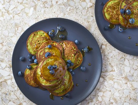 Spinach Silver Dollar Pancakes