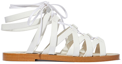 STELLA MCCARTNEY White Flat Sandals