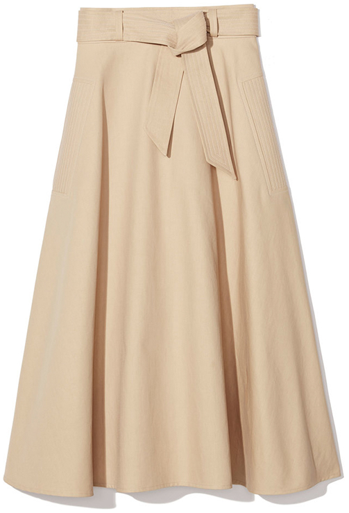 MARTIN GRANT Belted A-Line Circle Skirt