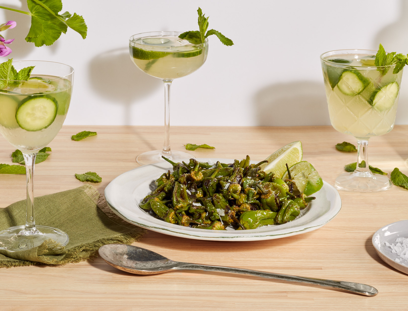 Simplest Blistered Padrón Peppers Recipe - goop