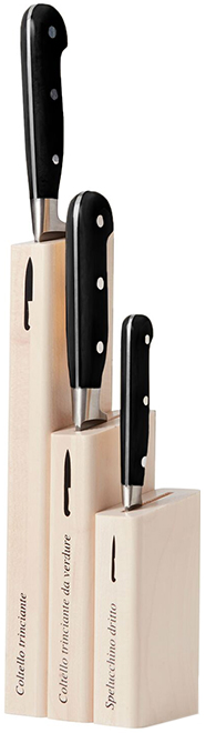 COLTELLERIE BERTI FOR MATCH Kitchen Knives With Wood Blocks