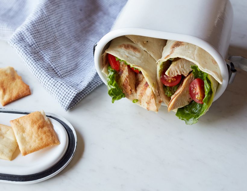 Grilled Chicken Wrap with Basil Mayo
