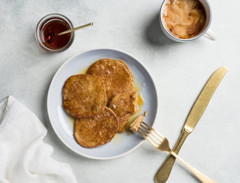 Banana Cinnamon Socca Pancakes