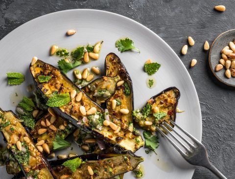 Roasted Eggplant Salad