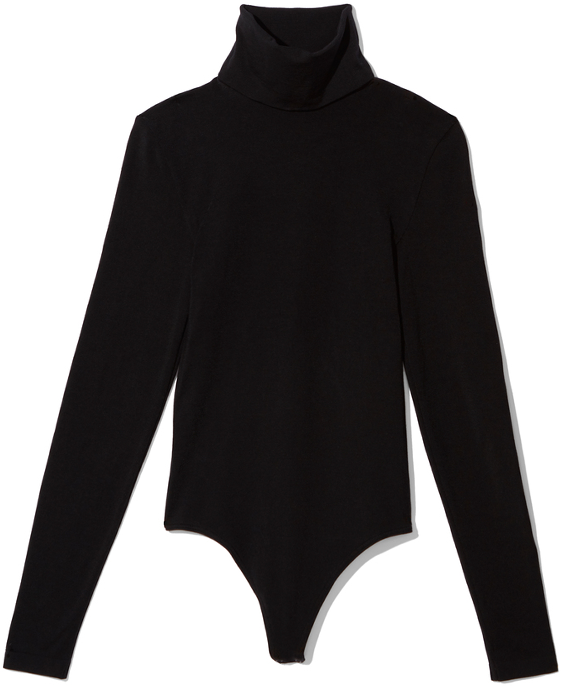 WOLFORD black turtleneck bodysuit