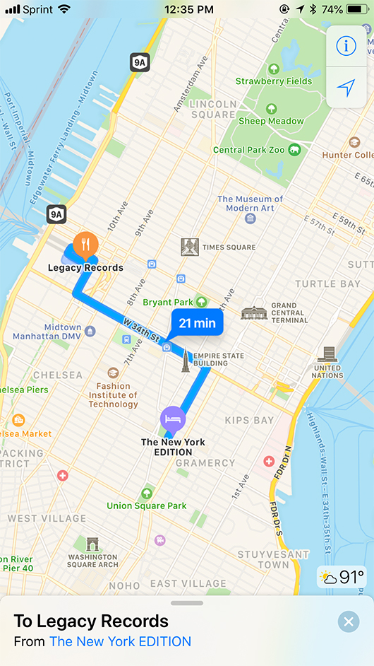 Google maps preview