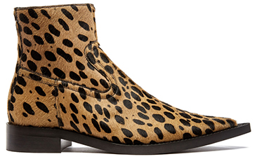 Leopard print boots