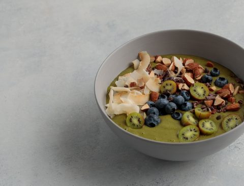 Matcha Almond Coconut Smoothie Bowl