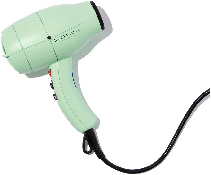 green hair dryer