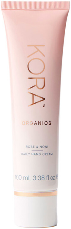 kora organics rose and noni daily hand cream