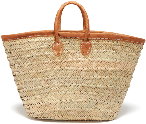 Medina Mercantile Leather-Trimmed Market Basket