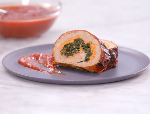 Turkey Meatloaf Roulade with Chipotle Glaze
