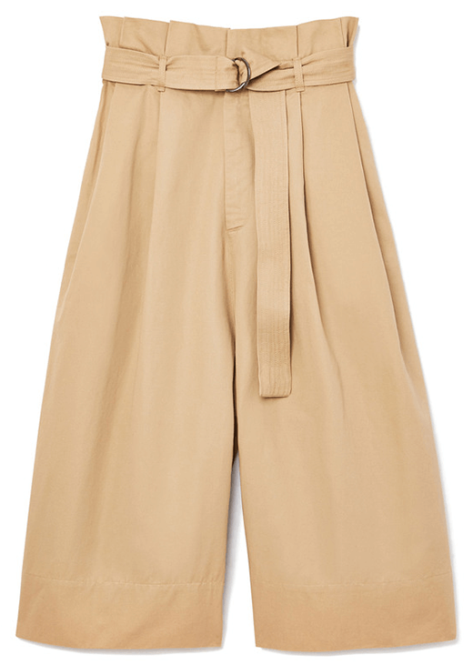 Bassike Twill Belted Wrap Culottes