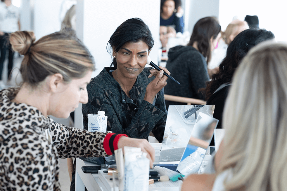 Guest using Beautycounter products 