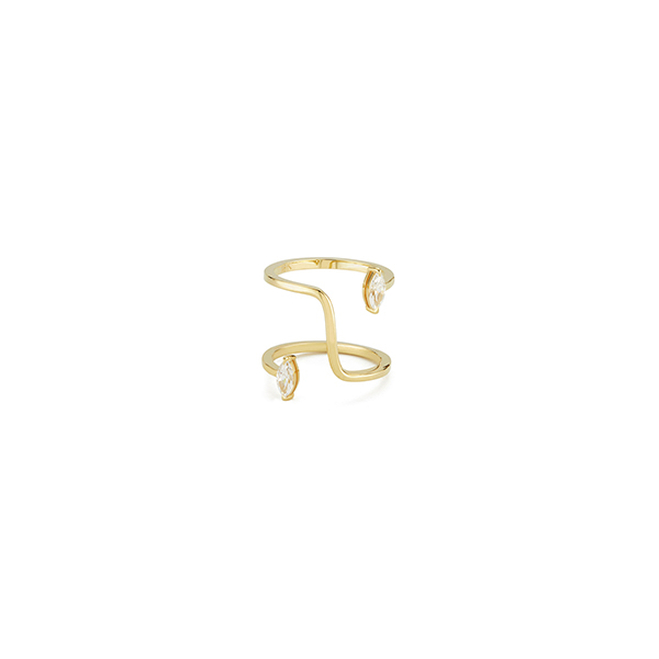 Katkim Marquise Farris Yellow Gold Diamond Ring