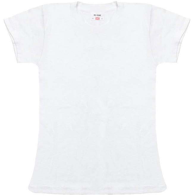 RE/DONE White TEE