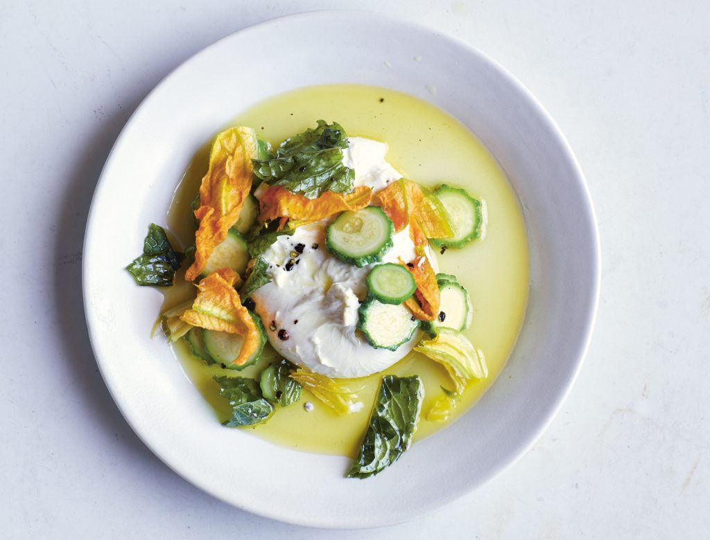 Mozzarella, Zucchini, and Mint