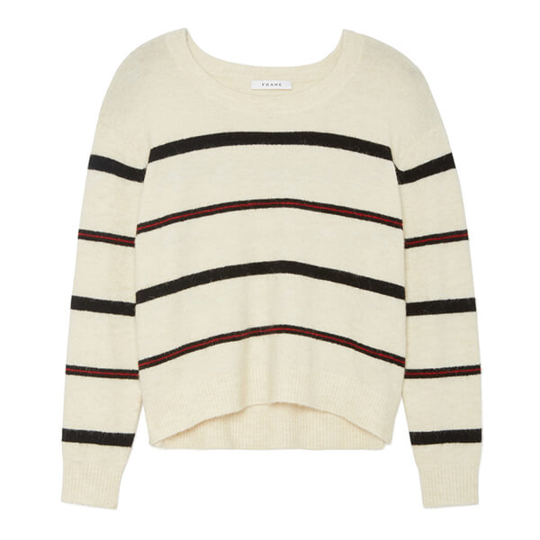 frame striped sweater