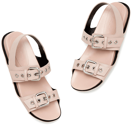 marni pink buckle sandals