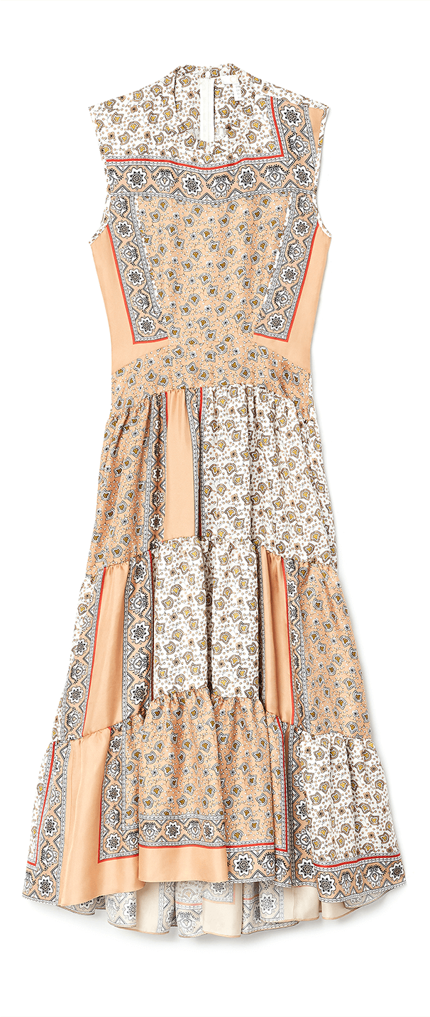 Chloé long bandana print dress