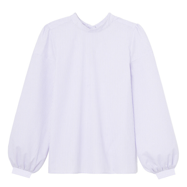 G. Label Nicolle Bow-Back Puff-Sleeve Top