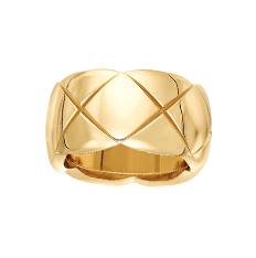 CHANEL large gold ring