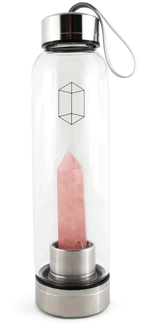Glacce Rose Quartz Bottle