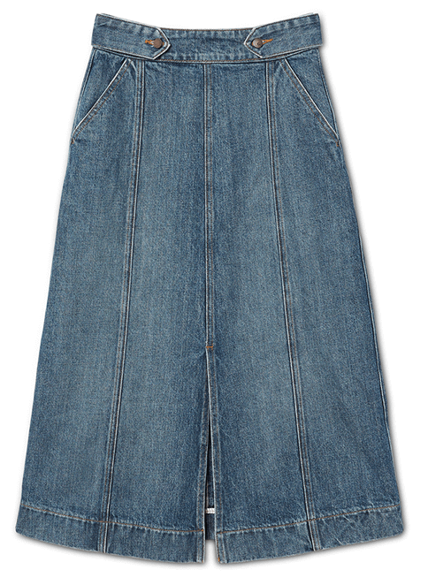 G. Label Core Greer A-Line Mid-Length Skirt