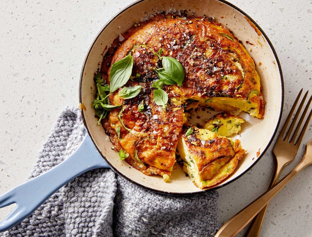 Frittata with Zoodles and Herbs Recipe | goop