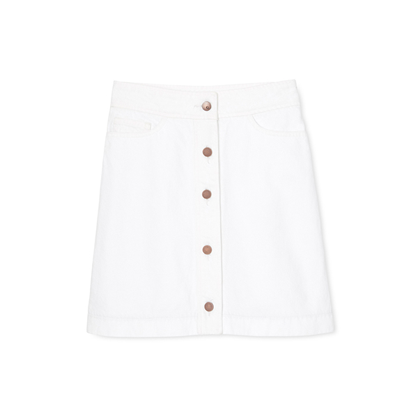 G. Label Robinson Denim A-Line Miniskirt