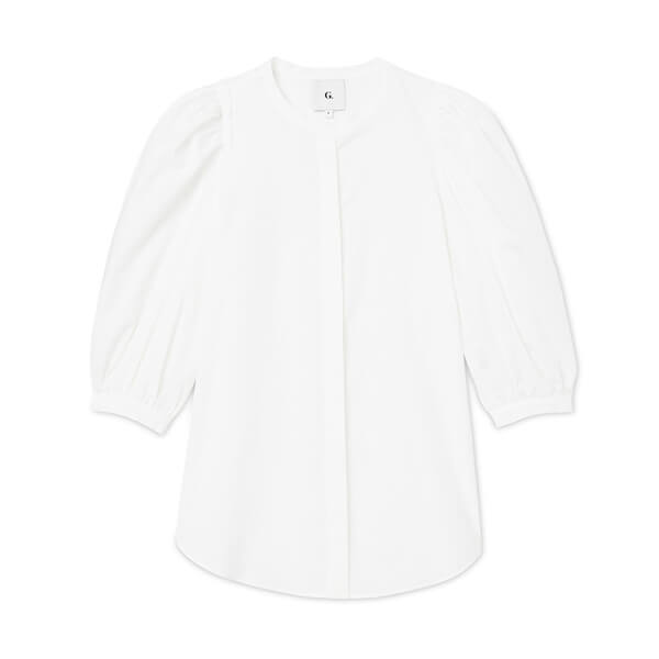 G. Label Tracy Puff-Sleeve Button-Down