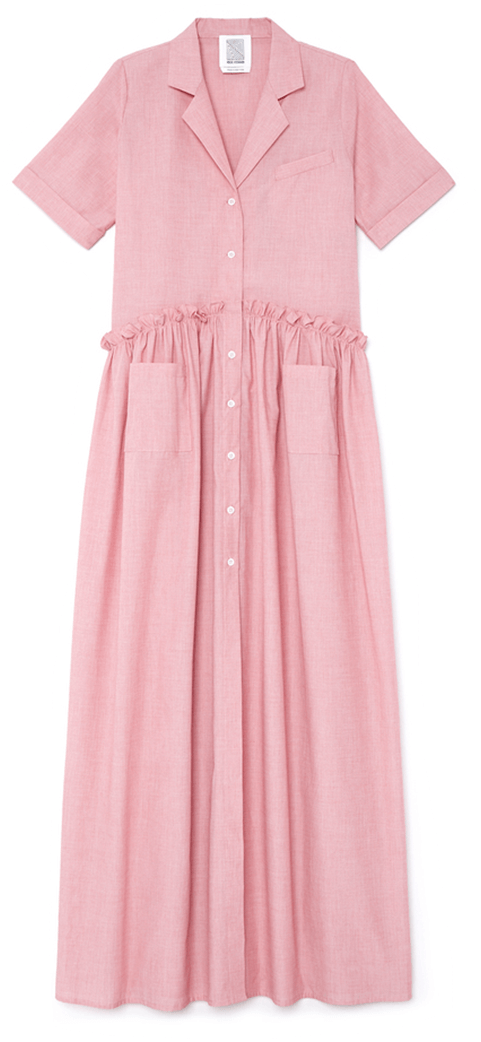 goop x Rosie Assoulin Gathered Maxi Dress