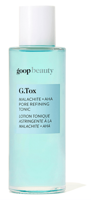 goop Beauty G.Tox Malachite + AHA Pore Refining tonic