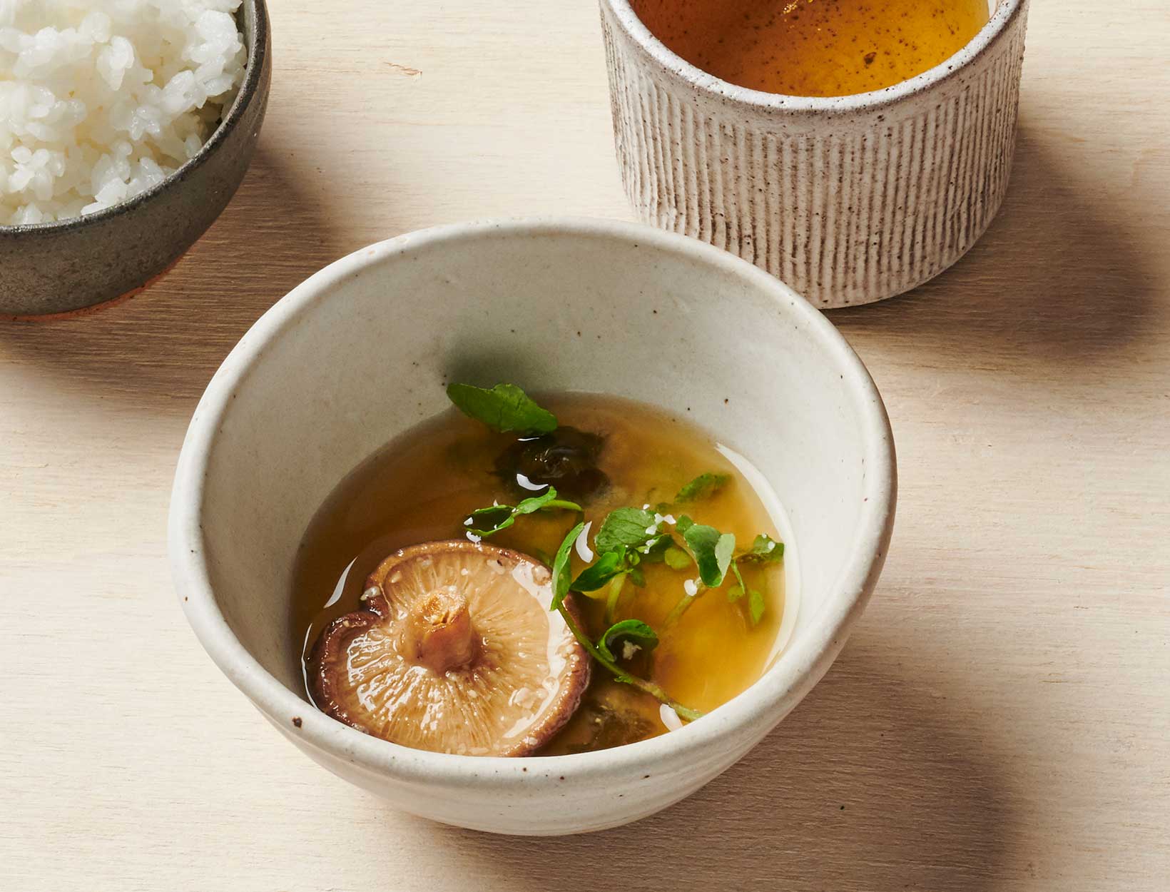 Miso Soup with Watercress