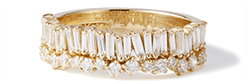 Suzanne Kalan Baguette Diamond Ring
