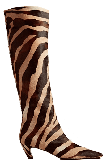 khaite zebra boots