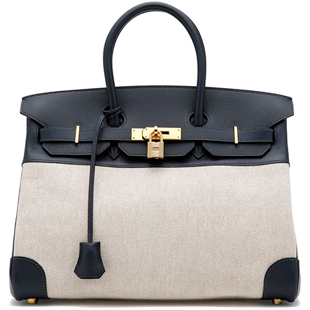 Hermès Vintage Navy Birkin Bag