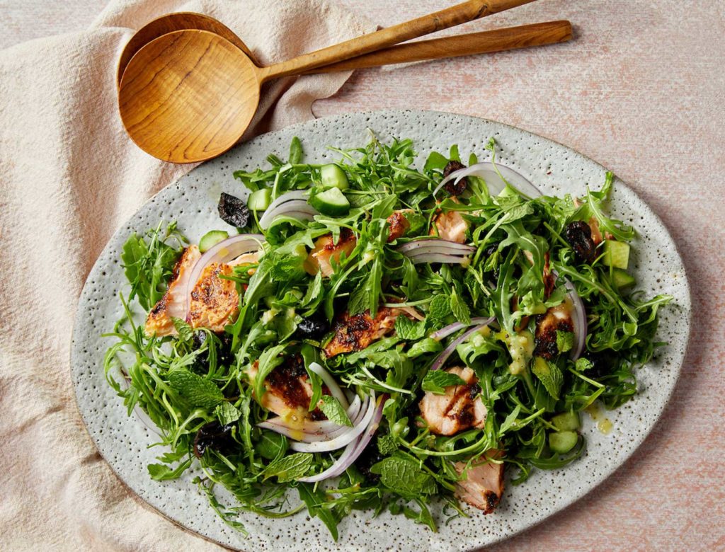 Honey Harissa Salmon Salad Recipe | goop