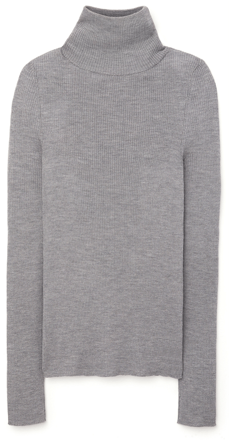 G. Label Kristina Fine-Rib Turtleneck Sweater