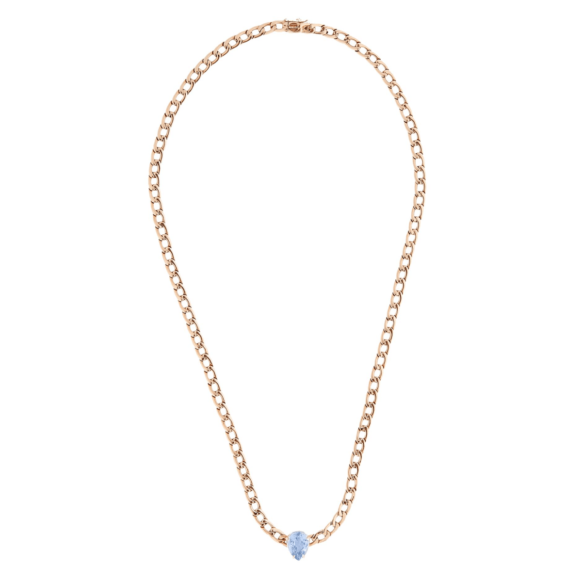 Anita Ko 18K Gold Chain Necklace with Sapphire