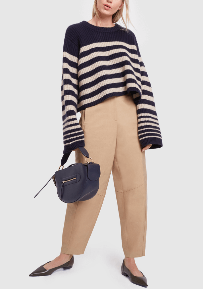 woman holding purse