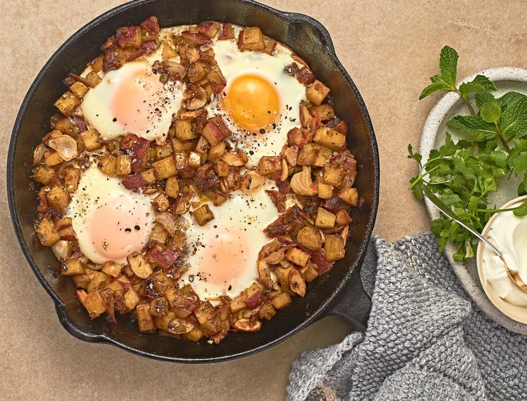 Baked Egg and Potato Skillet