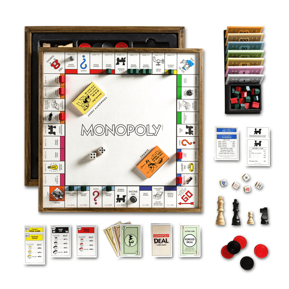 Monopoly Deluxe Vintage 5-in-1 Edition